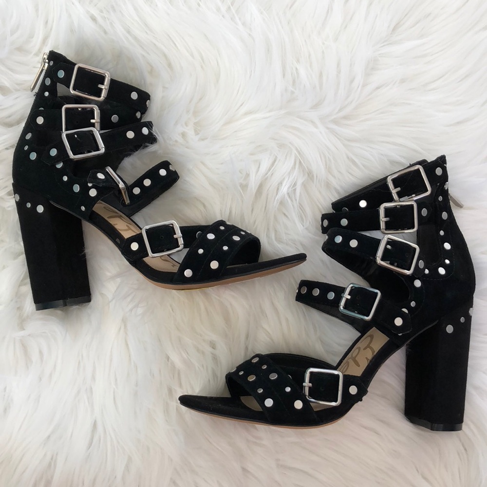 Black Studded Heels